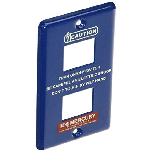 キーストーン デザイン小物 ネイビー マーキュリー スイッチプレート 2ヶ口 MESWPL2N | 