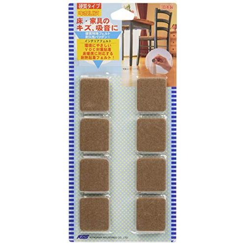 北川工業 キタリア フローリング キズ防止用品 インテリアフェルト 角型 IF-2925BE 29×25cm ベージュ 8個入 | 