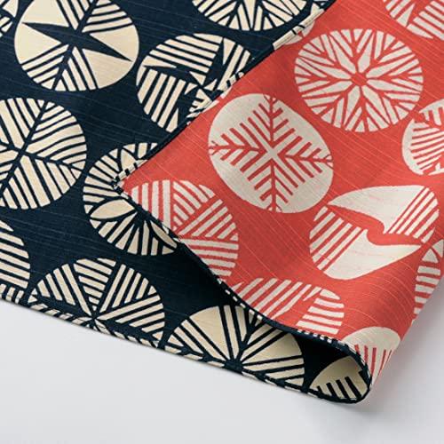 むす美 ふろしき 伊砂文様 両面 松 テツ アカ 48cm 綿 | 