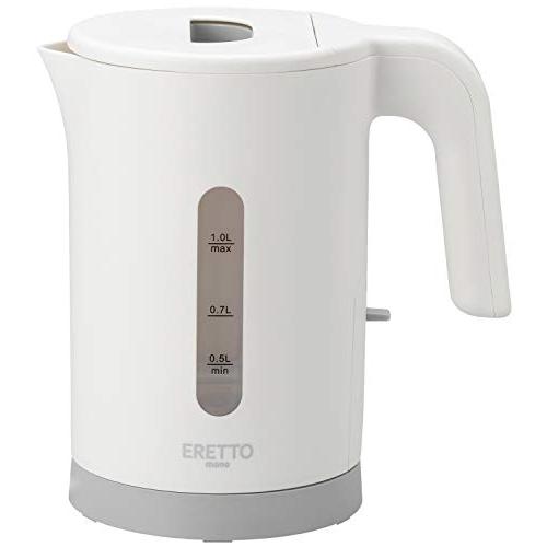 タマハシ 「ERETTO mono」 電気ケトル 1.0L ET-103 ホワイト | 