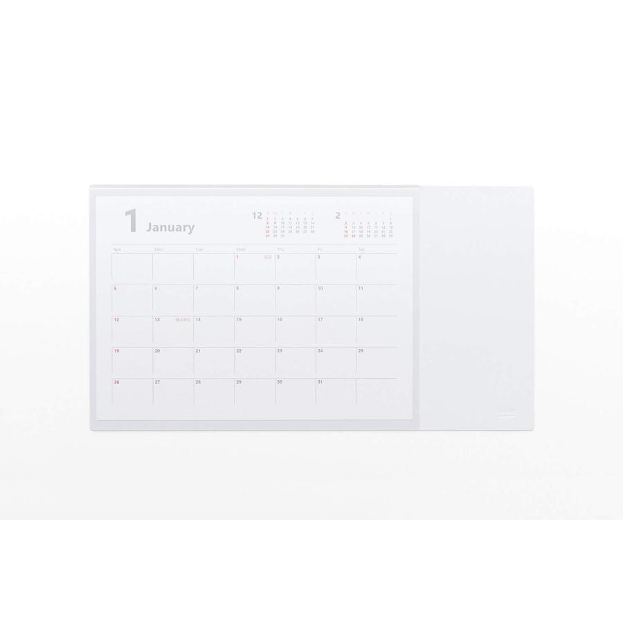 ミワックス デスクマット デスクカレンダー フリー ホワイト MX-CA-w | 