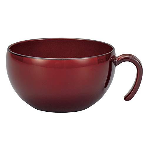 宮本産業 クリーンコート 持手付汁椀 赤溜 小 4512951127324 | 