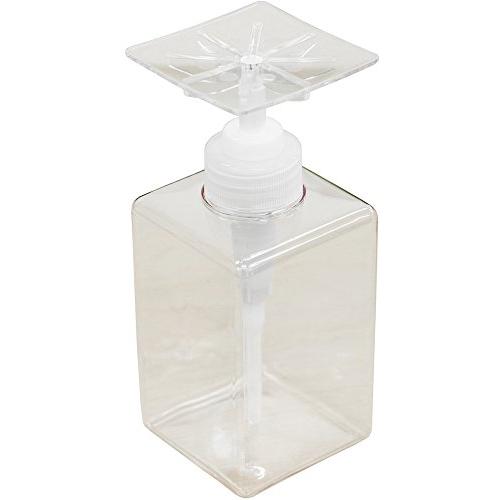 プロトワーク かたポン 洗剤 ボトル ディスペンサー プラスチック製 日本製 400ml クリア スクエア | 