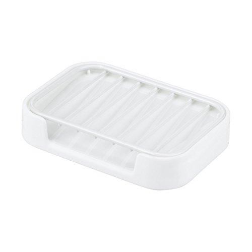 レック(LEC) Wコート 石けん皿 水切りトレー付き ( ソープディッシュ ) | 