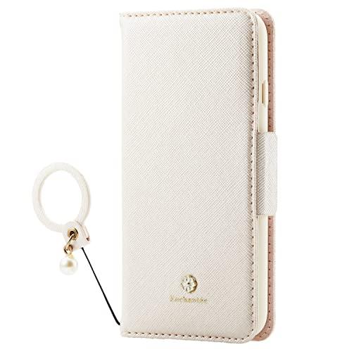 エレコム iPhone SE (第2世代/第3世代) / 8 / 7 用 ケース 手帳型 レザー Enchante’e フィンガーリング付き ホ | 