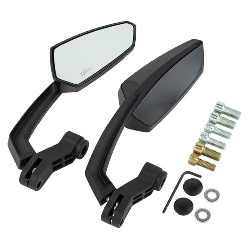 キジマ(Kijima) バイクパーツ ミラー MAGミラー 10mm/8mmボルト 左右セット 汎用 カウルバイク ブラック 203-8050 | 