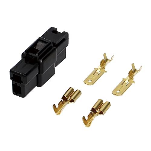 エーモン(amon) カプラー2極(ロック付) 250型 3セット 適合コードサイズ AV(S)0.5~2sq 2974 | 