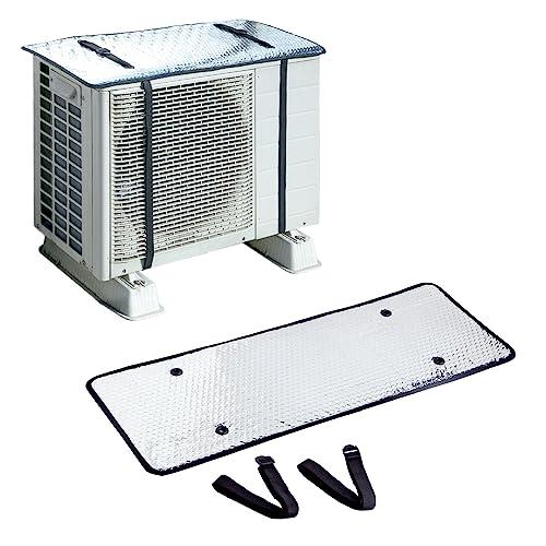 アイメディア(Aimedia) エアコン室外機カバー 室外機パネル 遮熱パネル 日よけパネル アルミフィルム 直射日光 遮熱 雪除け 省エネ 節 | 
