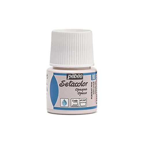 ぺべオ(Pebeo) 布用絵具 濃色生地にも描ける セタカラー不透明色45ml ポートレートピンク 90 | 