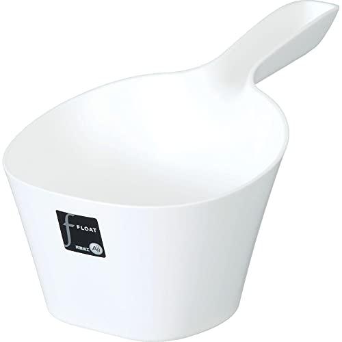 新輝合成 トンボ フロート 手桶 Ag 抗菌 乾きやすい 吊れる フック穴付 1.1L ホワイト 幅16×奥行26.6×高さ12.4cm 日本製 | 