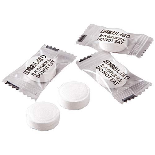 コモライフ(Comolife) 圧縮おしぼり 50個入 個包装 使い捨て お手拭き ダスター 膨らむ コンパクト 軽量 ふきん 災害時 アウトド | 