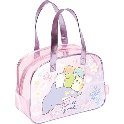 サンエックス すみっコぐらし プールバッグ ボストン ピンク BV46402 | 