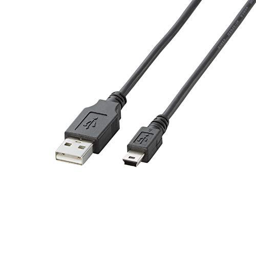 エレコム USBケーブル miniB USB2.0 (USB A オス to miniB オス) ノーマル 3m ブラック U2C-M30BK | 