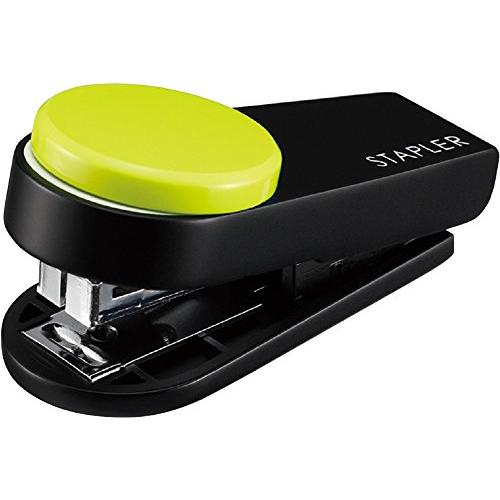 マックス MAX 携帯用ホッチキス カラーギミック 10枚とじ ライトグリーン HD-10XS/LG | 