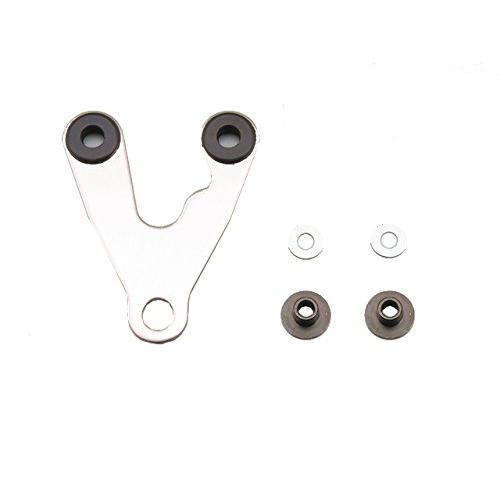 デイトナ(Daytona) バイク用 メーターステー 取付幅45mm 取付M10 防振ラバー ステンレス製 センター/曲げなし 63526 | 