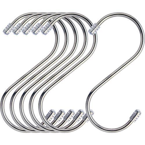 レック ステンレス S型 クローゼット フック (6個入) 耐荷重9kg H-558 | 