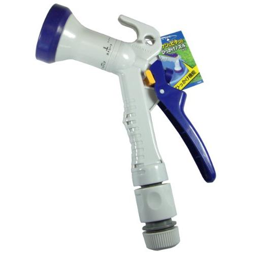 グリーンライフ(GREEN LIFE) 散水ノズル バケツにひっかけて使える 通水状態を維持できるロック機能付き ライトグレー ひっかけノズル | 