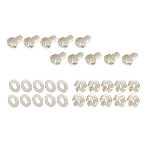 ポッシュ(POSH) バイク用品 ポリカーボネートスクリーンビス 5mm×10mm 10個入り クリアー 990510 | 