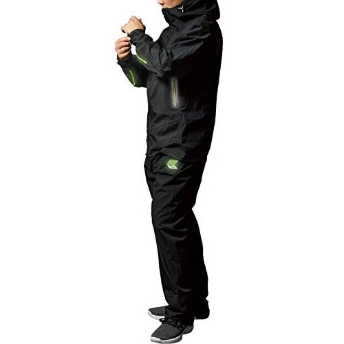 Makku レインスーツ (耐水圧:10000mmH2O) (透湿度:5000g/m2) (蓄光反射プリント) (ウエストひも調節) (裾調節テ | 