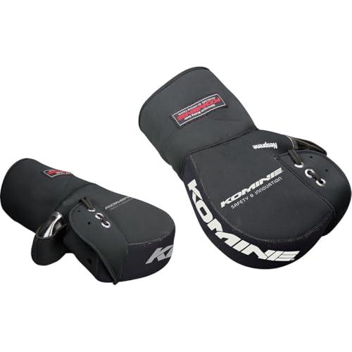 コミネ(KOMINE) バイク用 ネオプレーンハンドルウォーマー/ハンドルカバーロング Black フリー AK-049 422 | 