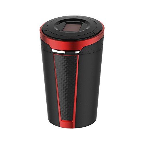 星光産業 車内用品 灰皿 EXEA(エクセア) ソーラーライトアッシュレッド ED-212 ドリンクホルダー型 LED付き | 