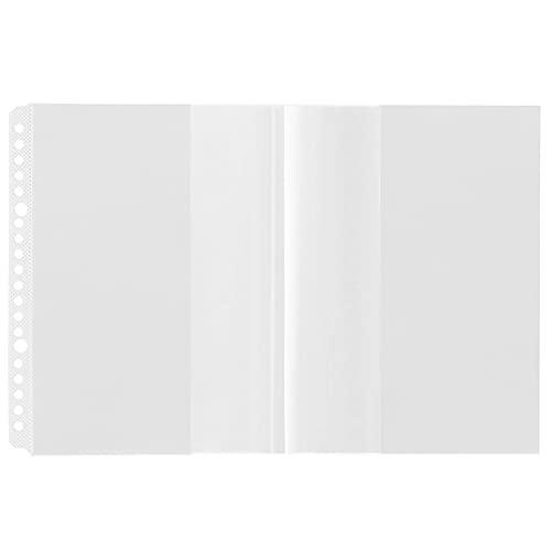 ライオン事務器 クリアーポケット リフィル 二つ折り 10枚 A5/A4 CL-207F | 