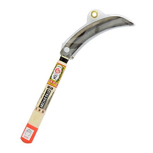 高儀 菊堂 鋸鎌 左手用 中目 オレンジ柄 170mm | 