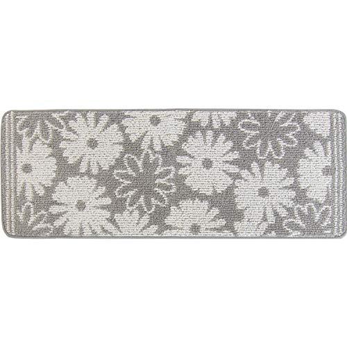 オカ(OKA) シュクレ キッチンマット 約45cm×120cm グレー(すべり止め 洗える) | 