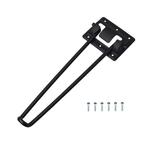 ハイロジック 折り畳み式テーブル脚 艶消しブラック 8x270mm | 