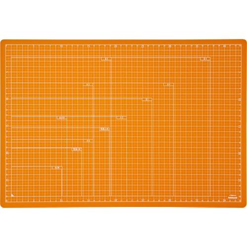 ナカバヤシ カッターマット 折りたたみカッティングマット A3 オレンジ CTMO-A3OR | 