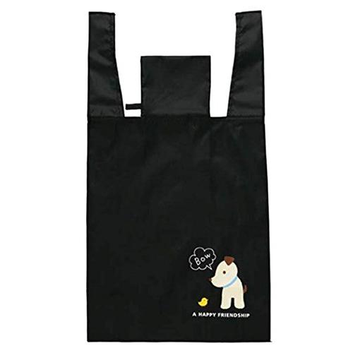 トルネ エコバッグ コンビニバッグ 大 いぬ ブラック P-3237 | 