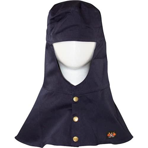 日光物産 AMTX AX1301 防炎頭巾 ツバ無 LL ネイビー | 