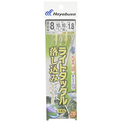 ハヤブサ(Hayabusa) 船極喰わせサビキ ライトタックル 落し込み ケイムラ&ホロフラッシュ4本 SS428 8-10-10 | 