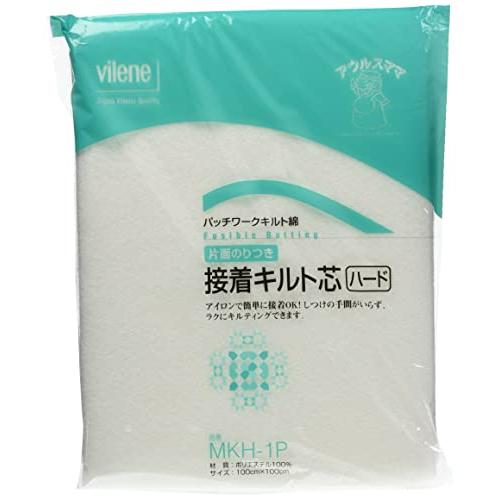 バイリーン 片面のりつき 接着キルト芯 ハード 100cm×100cm 白 MKH-1P | 