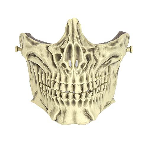 LayLax スカル フェイスガード ボーンライト サバゲー マスク ゴーグル 防護 曇らない プロテクター | 