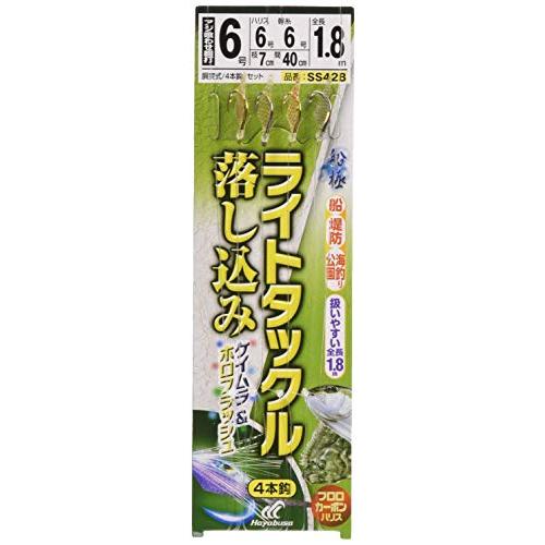 ハヤブサ(Hayabusa) 船極喰わせサビキ ライトタックル 落し込み ケイムラ&ホロフラッシュ4本 SS428 6-6-6 | 