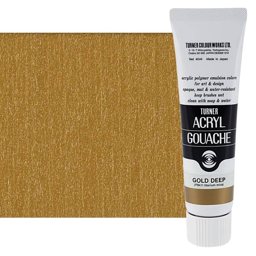 ターナー色彩(Turner Color) アクリルガッシュ ゴールドディープ AG040071 40ml(9号) | 