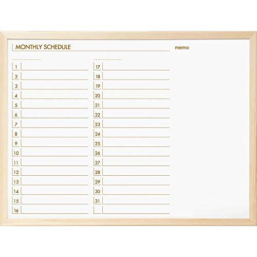 ナカバヤシ ウッドスケジュールボード W620×H470mm SBM-E6247 | 