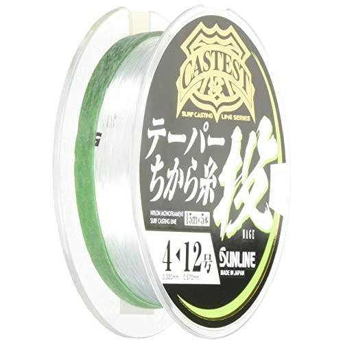 サンライン(SUNLINE) ナイロンライン CASTEST テーパー力糸投 75m #4-12 クリアブルー | 