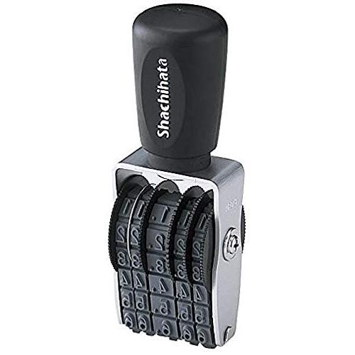 シャチハタ スタンプ 回転ゴム印 タート用 強着スタンプインキ用 欧文日付 5号 約20×4ミリ | 