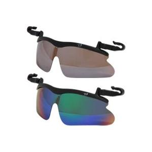 日本光材 らくらく帽子掛け偏光レンズサングラス キャップグラス 偏光サングラス ブラウンミラー | 