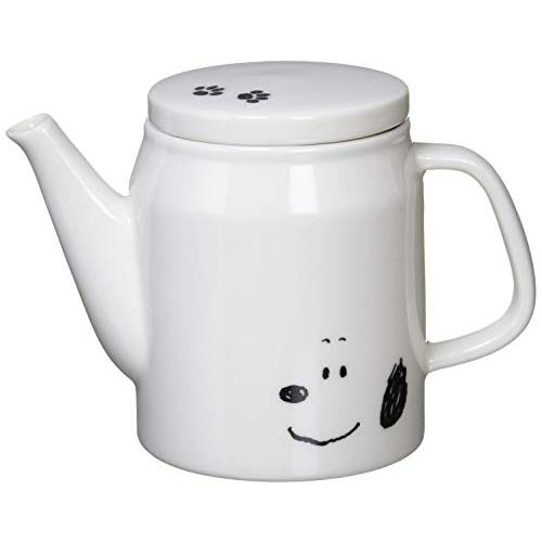 「 PEANUTS(ピーナッツ) 」 スヌーピー シンプルフェイス スタンダード ティーポット スタンダード 400ml 白 612110 | 