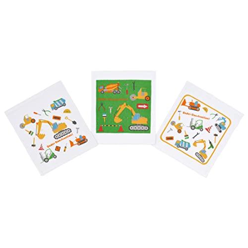 スケーター(Skater) おしぼり タオル 3枚セット はたらくクルマ OAC1T-A | 