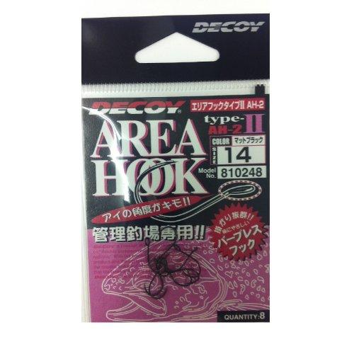 カツイチ(KATSUICHI)エリアフックII14 マットブラックAH-2 釣り針 | 