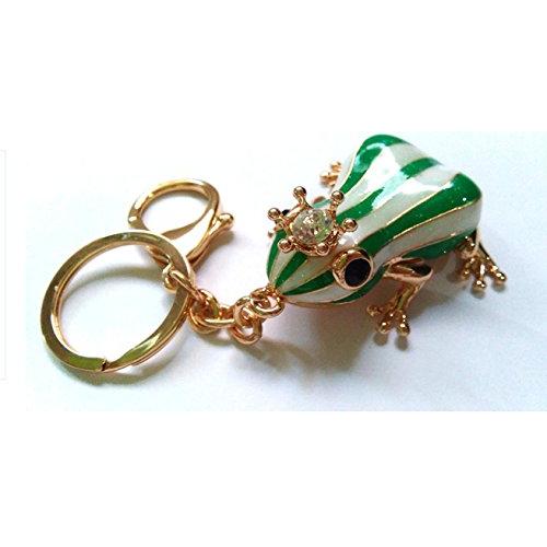 思わずキスしたくなる 可愛らしい カエルの王子様 キーホルダー | 