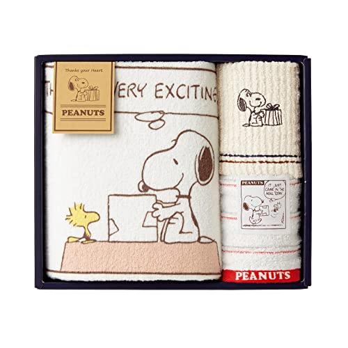nishikawa  西川 スヌーピー タオル ギフトセット 23X27X6cm 洗える Thanks your Hearts 日本製 TT81 | 