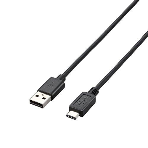 エレコム USBケーブル USB2.0 A-C 1m ブラック U2C-AC10BK | 