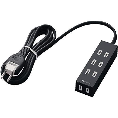 エレコム 電源タップ ホコリシャッター付 耐熱素材使用 flecc barra 4個口 2.0m ブラック T-NFL01-2420BK | 