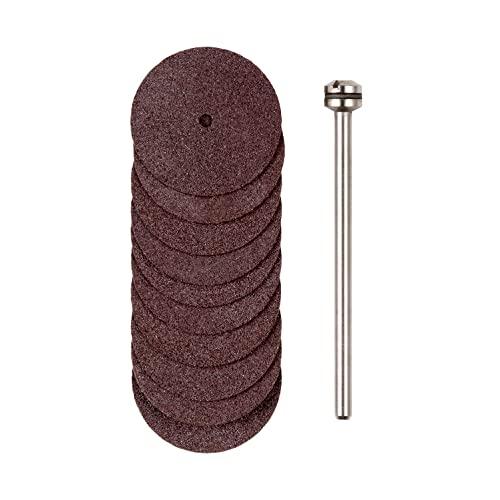 プロクソン (PROXXON) 切断砥石10枚 シャフト付 砥石径22mm 厚み0.7mm 軸径2.35mm No.28810 | 