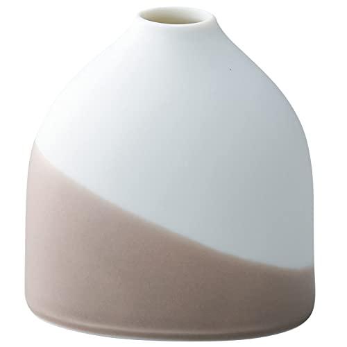 aito製作所 「 リオタ Liota 」 一輪挿し 花瓶 楕円 高さ約8cm ベージュ 美濃焼 日本製 | 